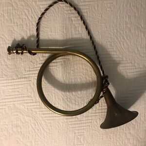 Vintage French Horn Decoration Ralph Lauren Fox Hunt Equestrian Christmas